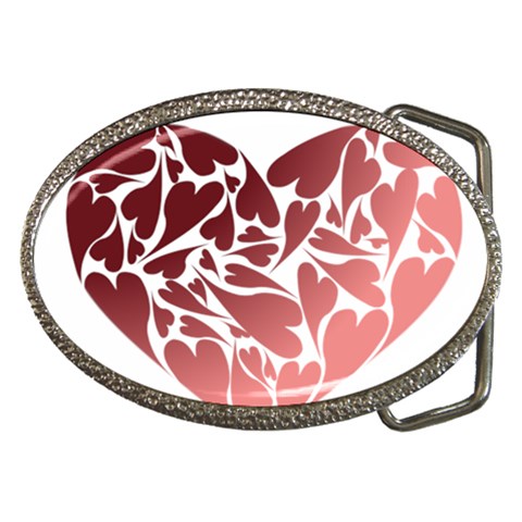 Pink Love Belt Buckle from ArtsNow.com Front