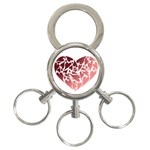 Pink Love 3-Ring Key Chain