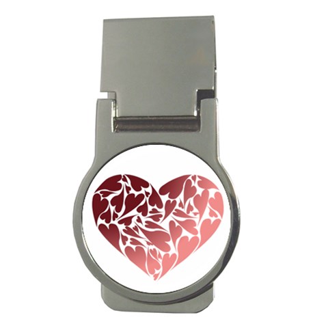 Pink Love Money Clip (Round) from ArtsNow.com Front