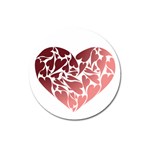 Pink Love Magnet 3  (Round)