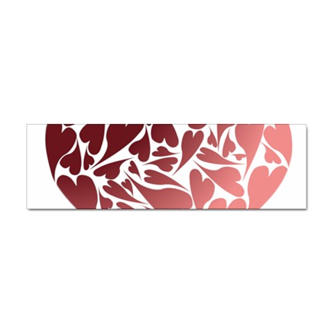 Pink Love Sticker Bumper (10 pack) from ArtsNow.com Front