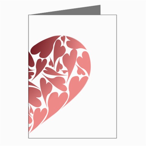 Pink Love Greeting Card from ArtsNow.com Left