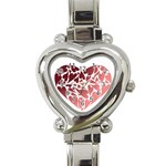 Pink Love Heart Italian Charm Watch