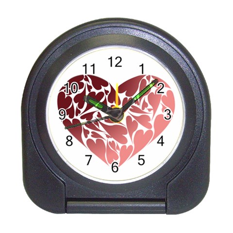 Pink Love Travel Alarm Clock from ArtsNow.com Front