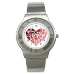 Pink Love Stainless Steel Watch