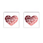 Pink Love Cufflinks (Square)