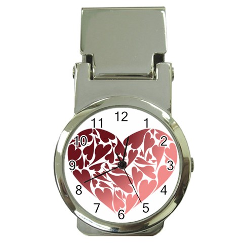 Pink Love Money Clip Watch from ArtsNow.com Front