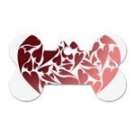 Pink Love Dog Tag Bone (One Side)