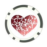 Pink Love Poker Chip Card Guard