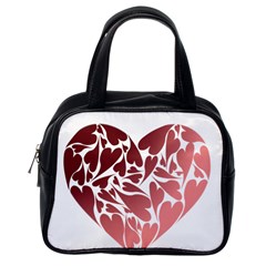 Pink Love Classic Handbag (Two Sides) from ArtsNow.com Back