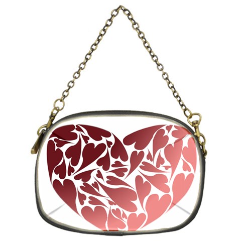 Pink Love Chain Purse (One Side) from ArtsNow.com Front