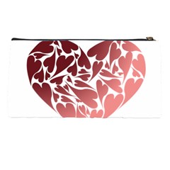 Pink Love Pencil Case from ArtsNow.com Back