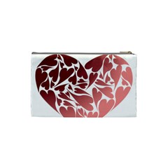 Pink Love Cosmetic Bag (Small) from ArtsNow.com Back