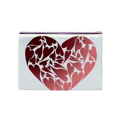 Pink Love Cosmetic Bag (Medium) from ArtsNow.com Back