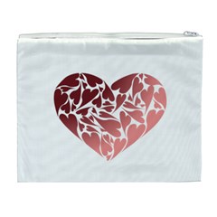 Pink Love Cosmetic Bag (XL) from ArtsNow.com Back