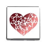 Pink Love Memory Card Reader with Storage (Square)