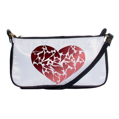 Pink Love Shoulder Clutch Bag from ArtsNow.com Front