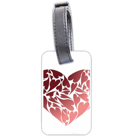 Pink Love Luggage Tag (one side) from ArtsNow.com Front