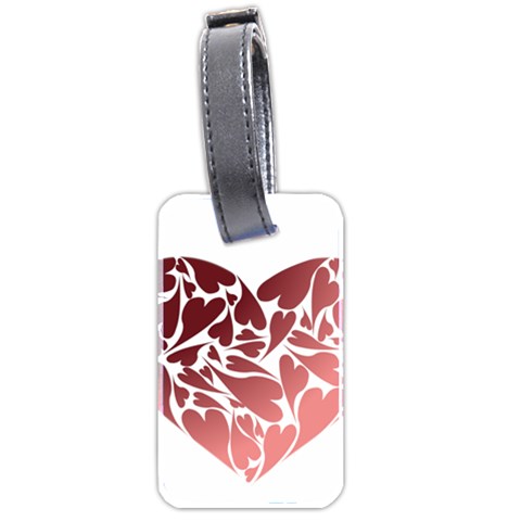 Pink Love Luggage Tag (two sides) from ArtsNow.com Front