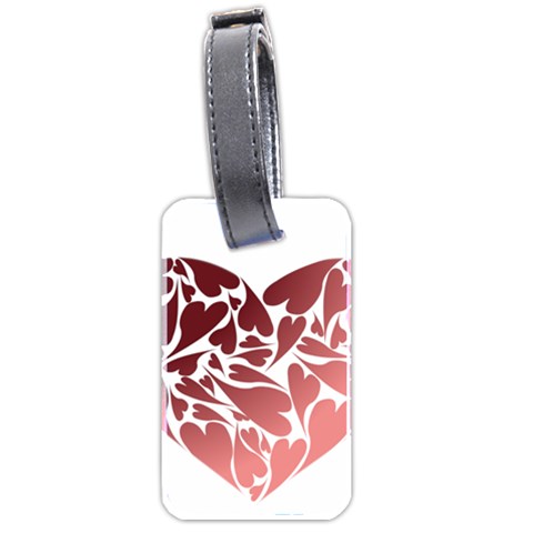 Pink Love Luggage Tag (two sides) from ArtsNow.com Back