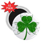 Sparkly Clover Leaves 2.25  Magnet (10 pack)