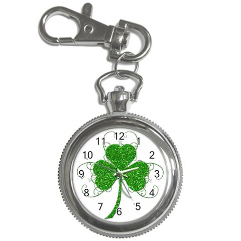 Sparkly Clover Leaves Key Chain Watch from ArtsNow.com Front