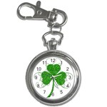 Sparkly Clover Leaves Key Chain Watch