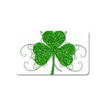 Sparkly Clover Leaves Magnet (Name Card)