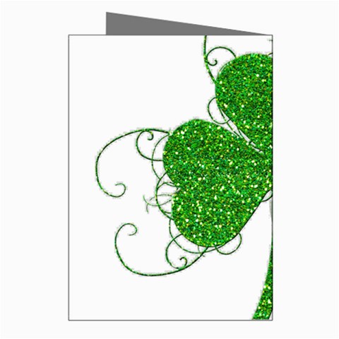 Sparkly Clover Leaves Greeting Cards (Pkg of 8) from ArtsNow.com Right