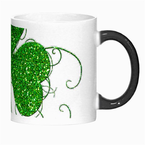 Sparkly Clover Leaves Morph Mug from ArtsNow.com Right