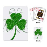 Sparkly Clover Leaves Playing Cards Single Design