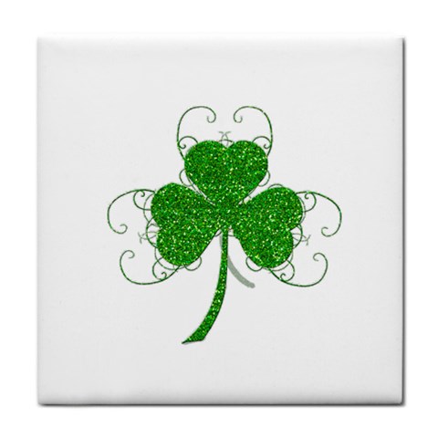 Sparkly Clover Leaves Face Towel from ArtsNow.com Front