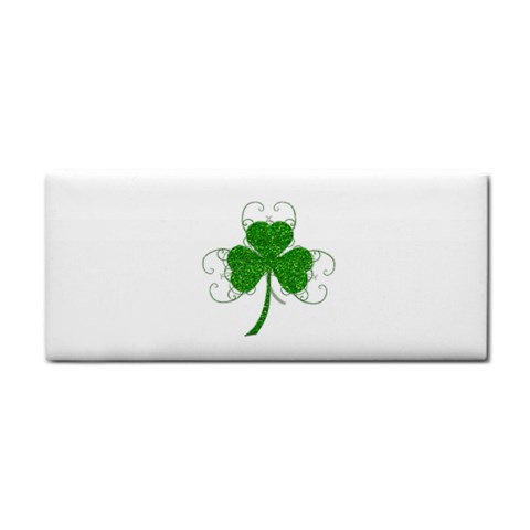 Sparkly Clover Leaves Hand Towel from ArtsNow.com Front