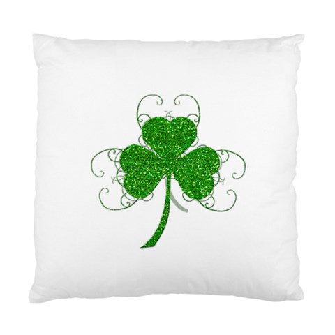 Sparkly Clover Leaves Cushion Case (One Side) from ArtsNow.com Front