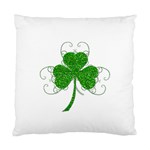 Sparkly Clover Leaves Cushion Case (One Side)