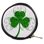 Sparkly Clover Leaves Mini Makeup Bag