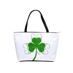 Sparkly Clover Leaves Classic Shoulder Handbag