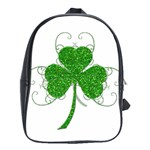 Sparkly Clover Leaves School Bag (Large)