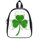 Sparkly Clover Leaves School Bag (Small)