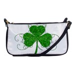 Sparkly Clover Leaves Shoulder Clutch Bag