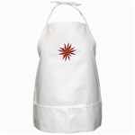 Burgundy Gold Flower BBQ Apron