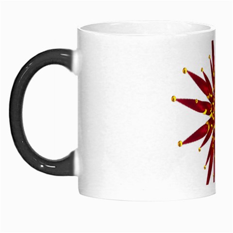 Burgundy Gold Flower Morph Mug from ArtsNow.com Left