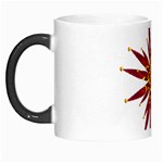 Burgundy Gold Flower Morph Mug