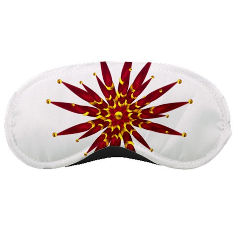 Burgundy Gold Flower Sleeping Mask from ArtsNow.com Front