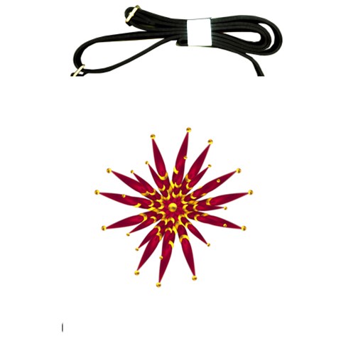 Burgundy Gold Flower Shoulder Sling Bag from ArtsNow.com Front