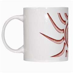 Pink Sunshine White Mug from ArtsNow.com Left