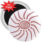 Pink Sunshine 3  Magnet (10 pack)