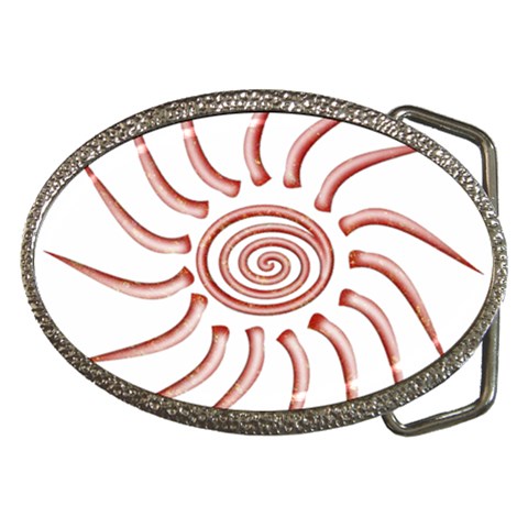 Pink Sunshine Belt Buckle from ArtsNow.com Front