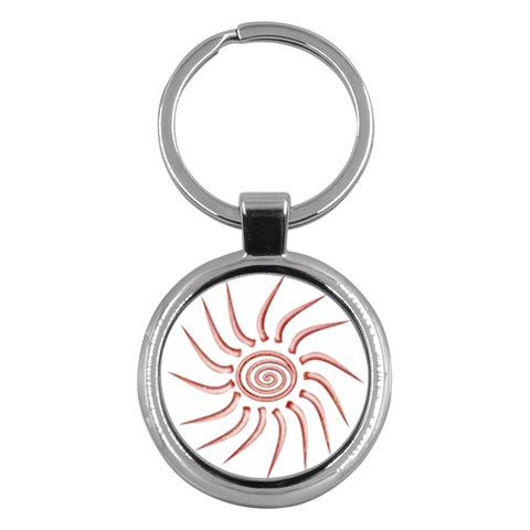 Pink Sunshine Key Chain (Round) from ArtsNow.com Front