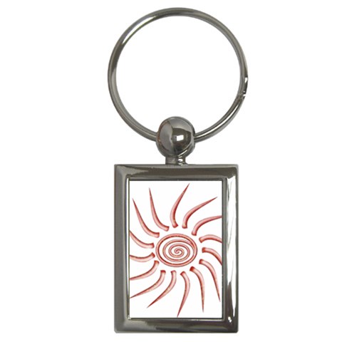 Pink Sunshine Key Chain (Rectangle) from ArtsNow.com Front